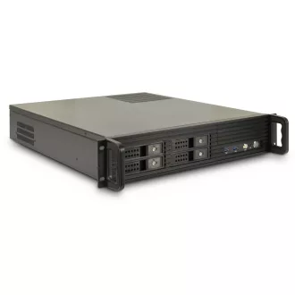 Inter-Tech 2U-2504 Rack Fekete