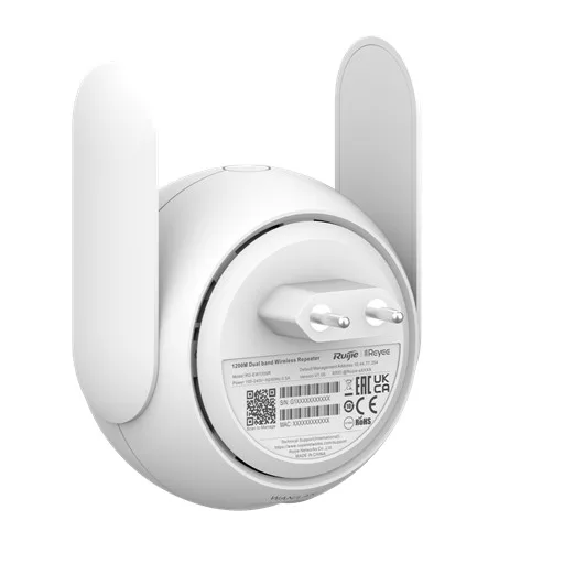 Ruijie Networks RG-EW1200R hálós Wi-Fi rendszer Kétsávos (2,4 GHz / 5 GHz) Wi-Fi 5 (802.11ac) Fehér 1 Külső