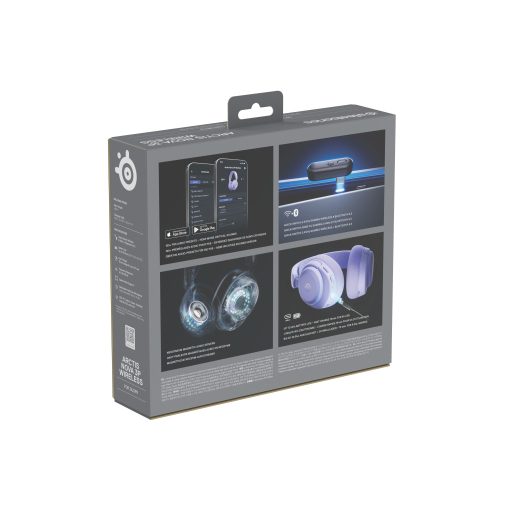 Steelseries Arctis Nova 3P Headset Vezeték nélküli Fejpánt Zene/általános Bluetooth Levendula