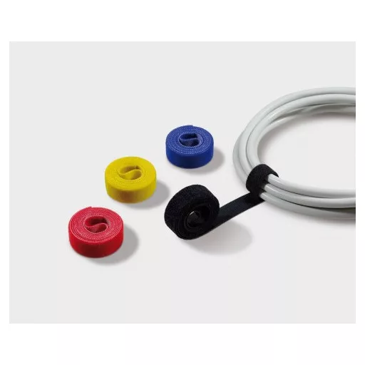 Label-the-cable ROLLS vezetékkötegelő Tépőzár Fekete, Kék, Vörös, Sárga 4 db
