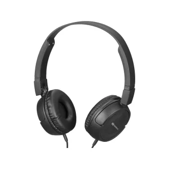   Sandberg Saver MiniJack HeadPhoneTravel Fejhallgató Vezetékes Fejpánt Utazás Fekete