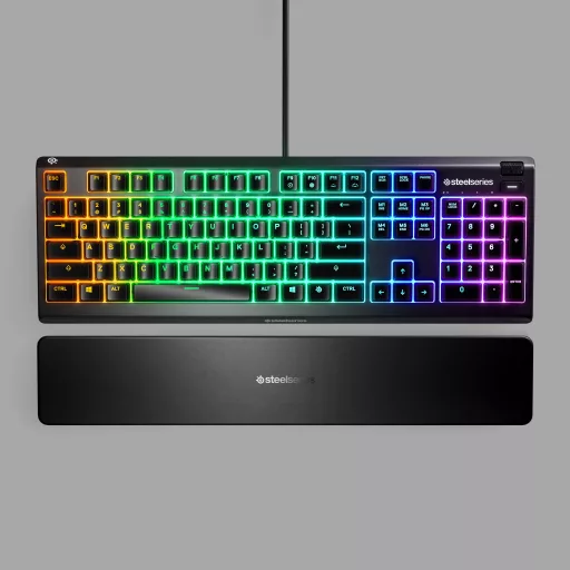 Steelseries Apex 3 billentyűzet Játék USB QWERTY Brit angol Fekete