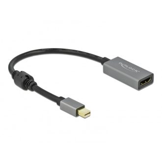   DeLOCK 66570 video átalakító kábel 0,2 M Mini DisplayPort HDMI A-típus (Standard) Fekete, Szürke