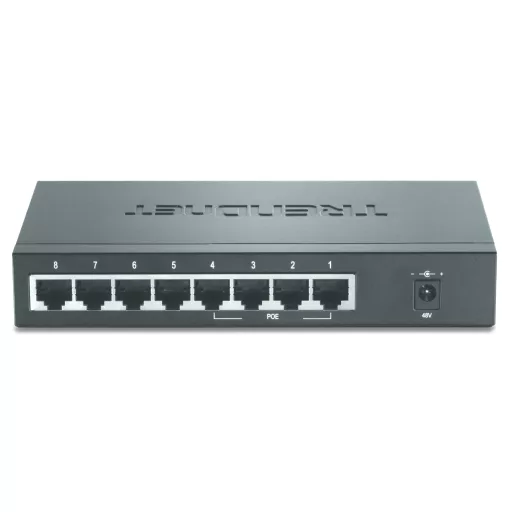 Trendnet TPE-S44 hálózati kapcsoló Beállítást nem igénylő (unmanaged) Ethernet-áramellátás (PoE) támogatása Kék