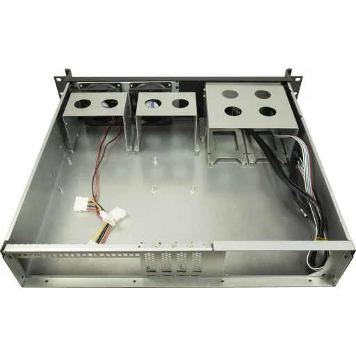 Inter-Tech 2U-K-240L Rack Fekete