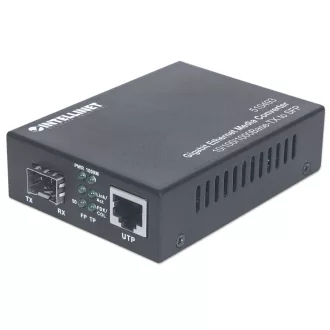   Intellinet 510493 hálózati média konverter 1000 Mbit/s Fekete