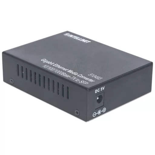 Intellinet 510493 hálózati média konverter 1000 Mbit/s Fekete