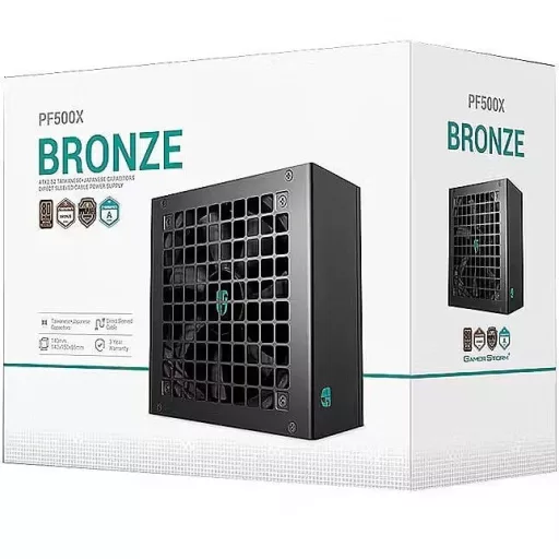 DeepCool PF500X 500 W 20+4 pin ATX ATX Fekete