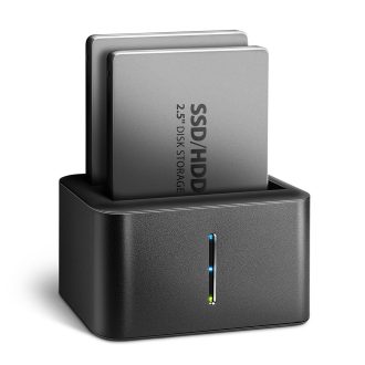   Axagon ADSA-D25 dokkoló állomás tárolóegységhez USB 3.2 Gen 1 (3.1 Gen 1) Type micro-B Fekete