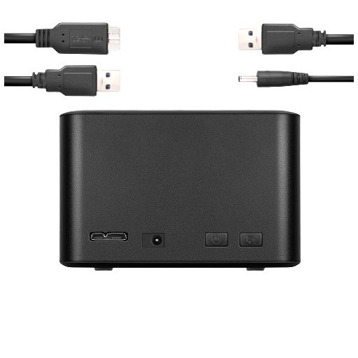 Axagon ADSA-D25 dokkoló állomás tárolóegységhez USB 3.2 Gen 1 (3.1 Gen 1) Type micro-B Fekete