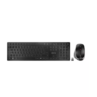   CHERRY DW 9500 SLIM billentyűzet Egér mellékelve Univerzális RF vezeték nélküli + Bluetooth QWERTY Angol Fekete, Szürke