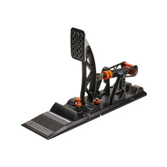   Asetek 40-010-0000002 játékvezérlő Fekete, Narancssárga, Fehér Pedálok PC