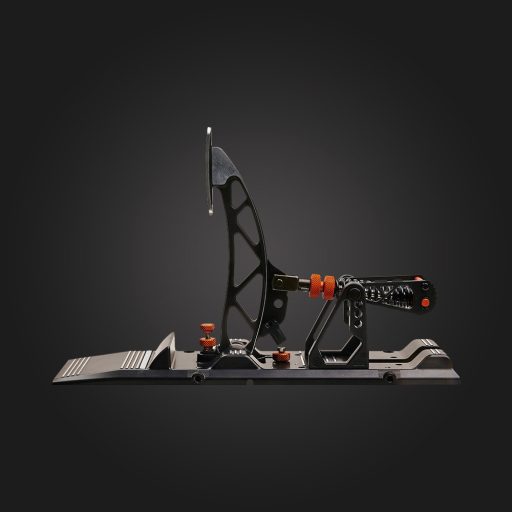 Asetek 40-010-0000002 játékvezérlő Fekete, Narancssárga, Fehér Pedálok PC