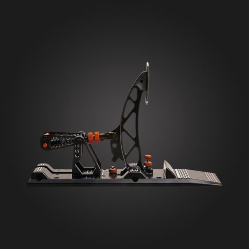 Asetek 40-010-0000002 játékvezérlő Fekete, Narancssárga, Fehér Pedálok PC