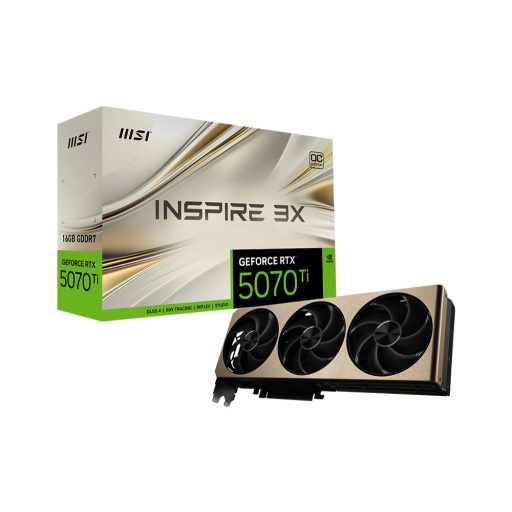 MSI GEFORCE RTX 5070 TI 16G INSPIRE 3X OC NVIDIA 16 GB GDDR7