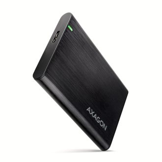   Axagon EE25-A6M tárolóegység burkolat HDD/SSD ház Fekete 2.5"