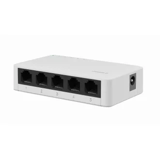   Gembird NSW-G5-01 hálózati kapcsoló Beállítást nem igénylő (unmanaged) Gigabit Ethernet (10/100/1000) Fehér