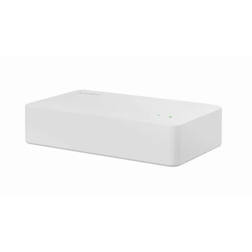 Gembird NSW-G5-01 hálózati kapcsoló Beállítást nem igénylő (unmanaged) Gigabit Ethernet (10/100/1000) Fehér