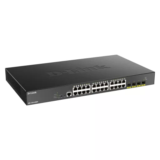 D-Link DGS-1250-28XMP Vezérelt L3 Gigabit Ethernet (10/100/1000) Ethernet-áramellátás (PoE) támogatása Fekete