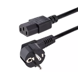  StarTech.com 713E-3M-POWER-CORD tápkábel Fekete CEE7/7 C13 csatlakozó