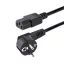 StarTech.com 713E-3M-POWER-CORD tápkábel Fekete CEE7/7 C13 csatlakozó