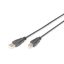 Digitus AK-300105-005-S USB kábel USB 2.0 0,5 M USB A USB B Fekete