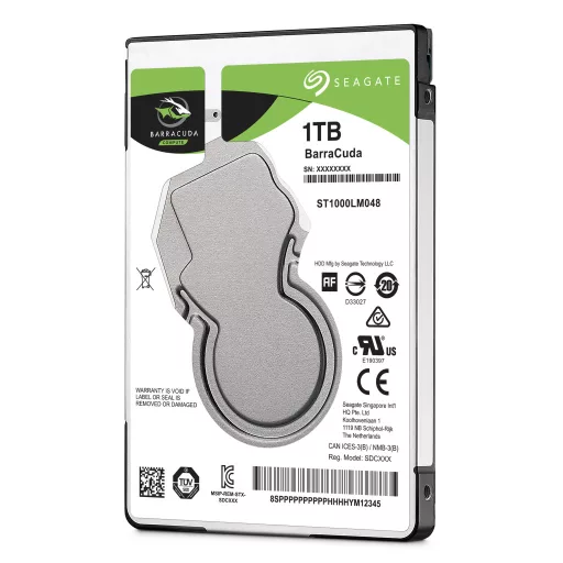Seagate Barracuda 2.5" 1 TB 5400 RPM 128 MB 2.5" Serial ATA III
