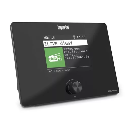 Imperial DABMANI420BK kompakt hibrid rádió (internet, DAB+, FM Hi-Fi tuner) Bluetooth®-szal