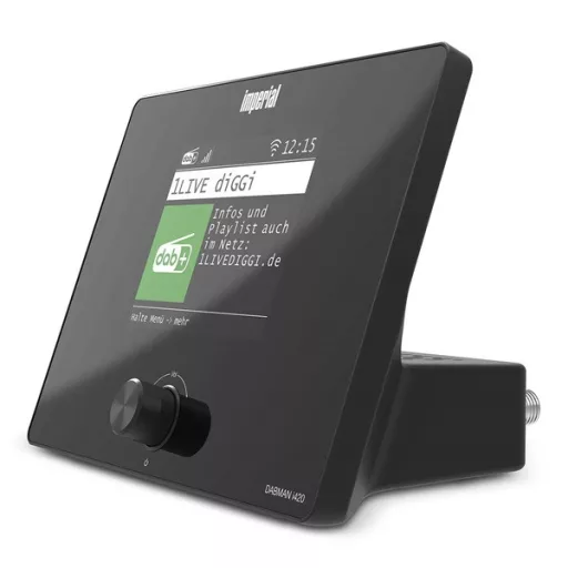 Imperial DABMANI420BK kompakt hibrid rádió (internet, DAB+, FM Hi-Fi tuner) Bluetooth®-szal