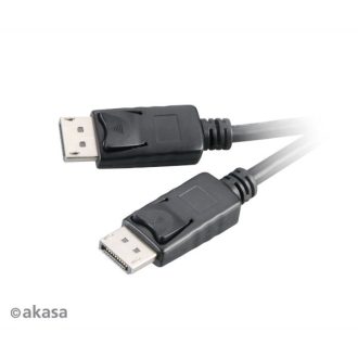 Akasa AK-CBDP01-20BK DisplayPort kábel 2 M Fekete