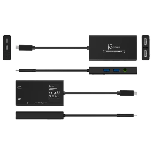 j5create JVA01 videórögzítő eszköz USB 3.2 Gen 1 (3.1 Gen 1)