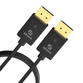 Akasa AK-CBDP26-20BK DisplayPort kábel 2 M Fekete
