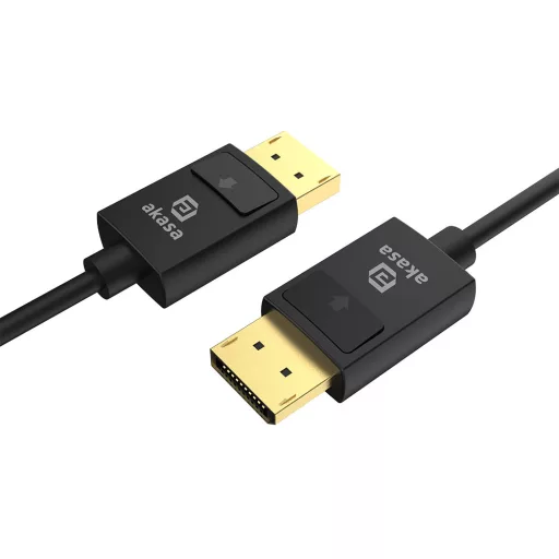 Akasa AK-CBDP26-20BK DisplayPort kábel 2 M Fekete