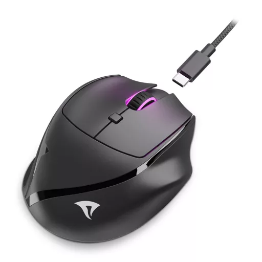 Sharkoon OfficePal M25W egér Játék Jobbkezes RF Wireless + USB Type-C Optikai 4000 DPI