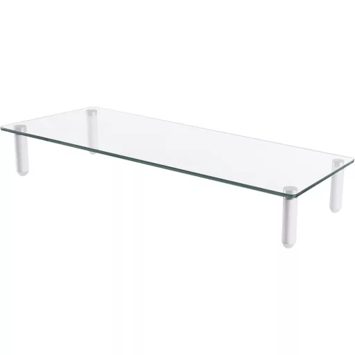 Techly ICA-MS 461 asztali TV konzol 81,3 cm (32") Átlátszó