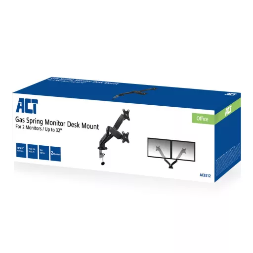 ACT AC8312 asztali TV konzol 81,3 cm (32") Fekete