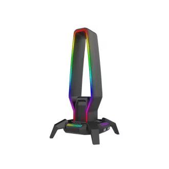   HDP MARVO Kobe 30 RGB világítású fejhallgató tartó - fekete