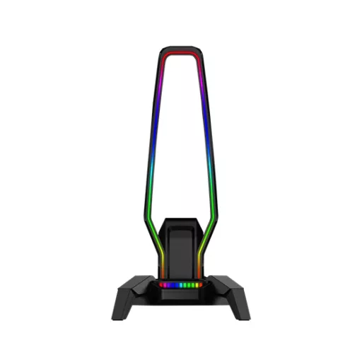 HDP MARVO Kobe 30 RGB világítású fejhallgató tartó - fekete