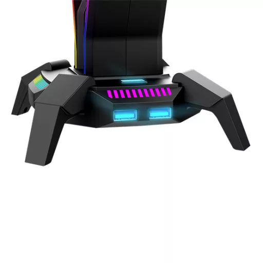HDP MARVO Kobe 30 RGB világítású fejhallgató tartó - fekete