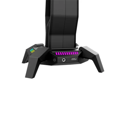 HDP MARVO Kobe 30 RGB világítású fejhallgató tartó - fekete