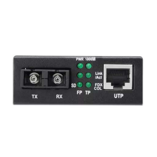 Digitus DN-82121-1 hálózati média konverter 1000 Mbit/s 1310 nm Single-mode Fekete