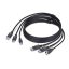 StarTech.com DDU1226-KVM-CABLE KVM kábel Fekete 1,8 M