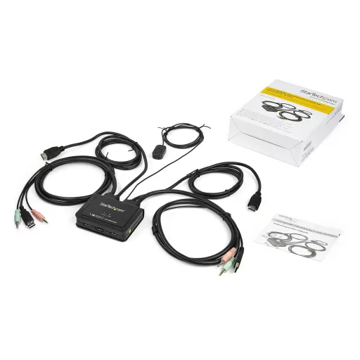 StarTech.com SV211HDUA4K KVM kapcsoló Fekete