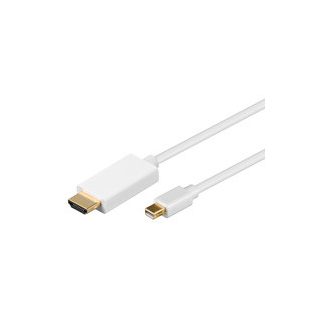 Goobay 1m Mini DisplayPort / HDMI Cable Fehér