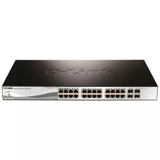   D-Link DGS-1210-28P Vezérelt L2 Gigabit Ethernet (10/100/1000) Ethernet-áramellátás (PoE) támogatása 1U
