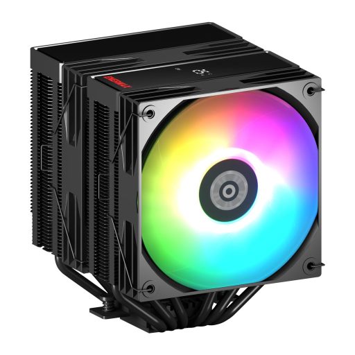 Enermax ETS-TD60D-ARGB számítógépes hűtőrendszer Processzor Hűtő 12 cm Fekete