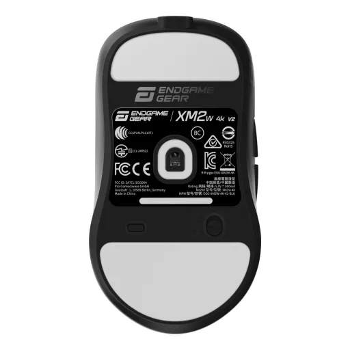 Endgame Gear XM2w 4k v2 egér Játék Jobbkezes RF Wireless + USB Type-A Optikai 30000 DPI