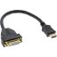 InLine 17670I video átalakító kábel 0,2 M HDMI A-típus (Standard) DVI-D Fekete