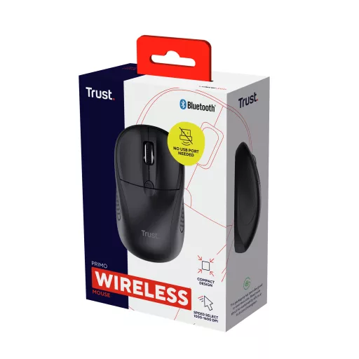 Trust Primo egér Utazó Kétkezes Bluetooth Optikai 1600 DPI