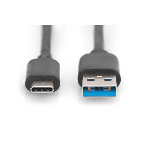 Digitus DB-300136-010-S USB kábel USB 3.2 Gen 1 (3.1 Gen 1) 1 M USB C USB A Fekete